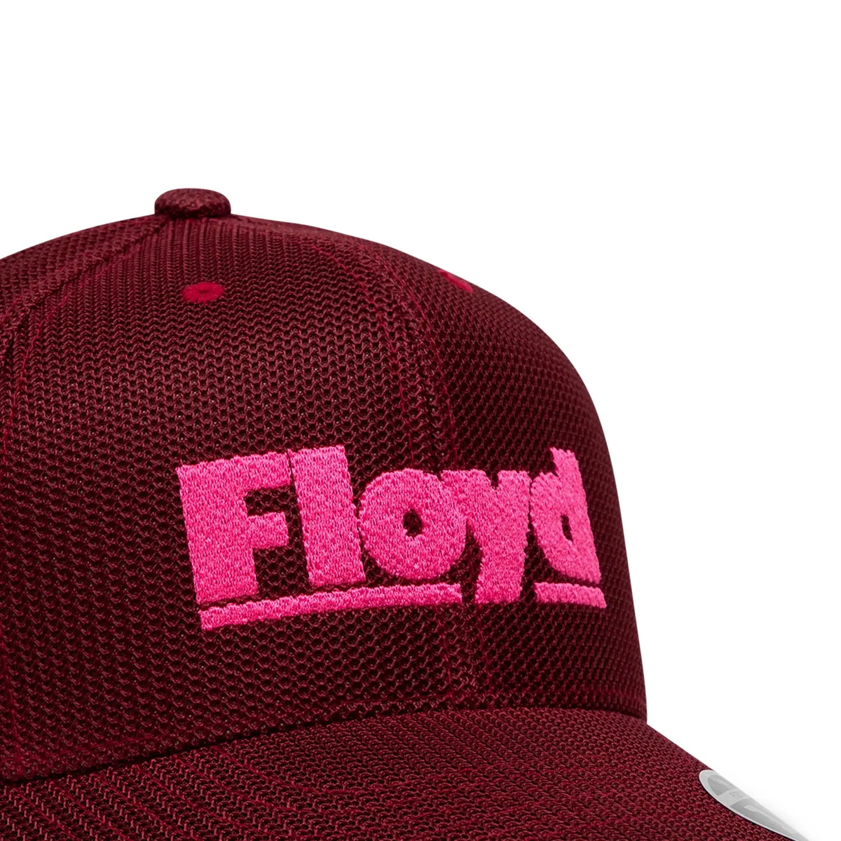 Embroidered Floyd logo detail – Floyd Baseball Cap in Chicago Red