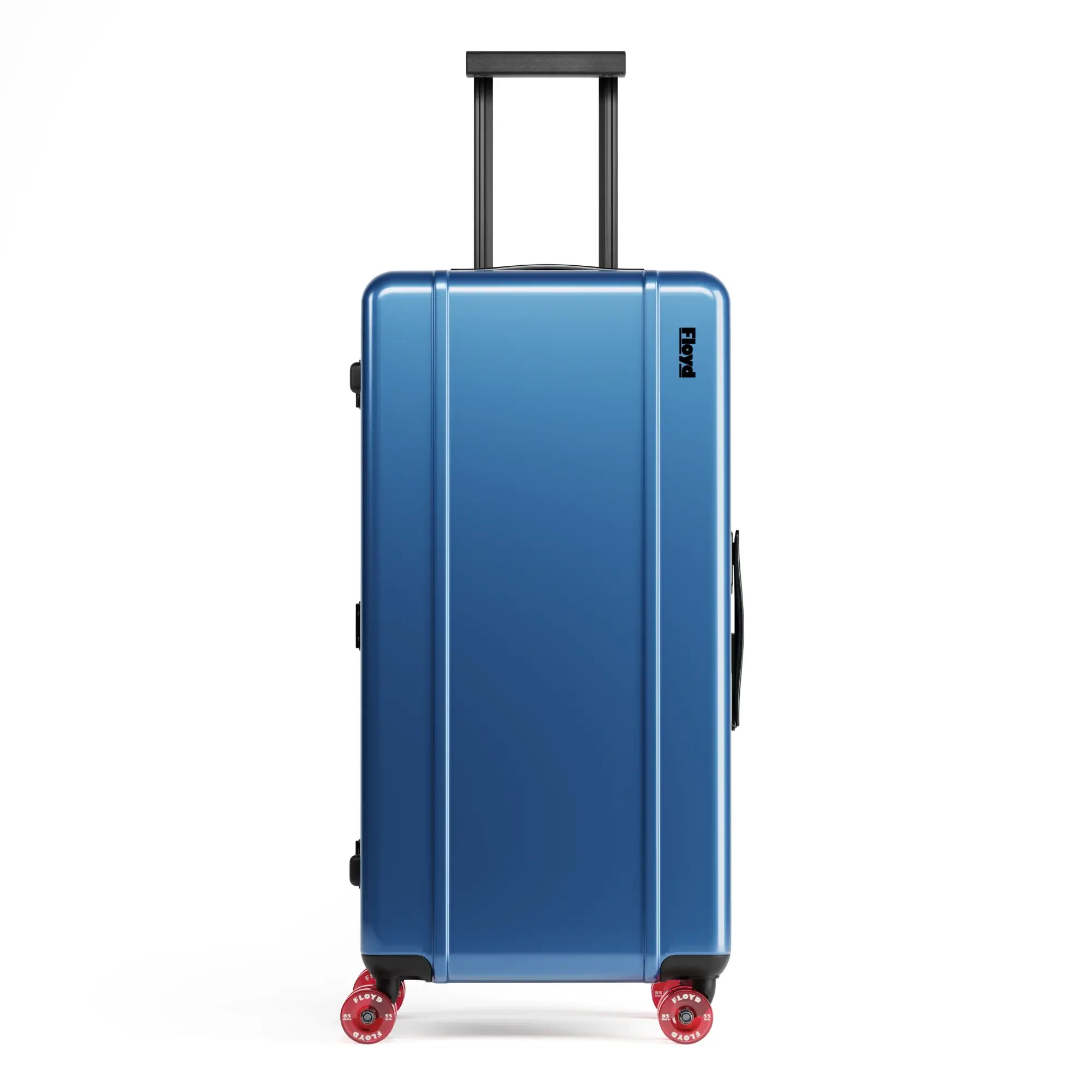 Front view of the Floyd Bold suitcase in Pacific Blue