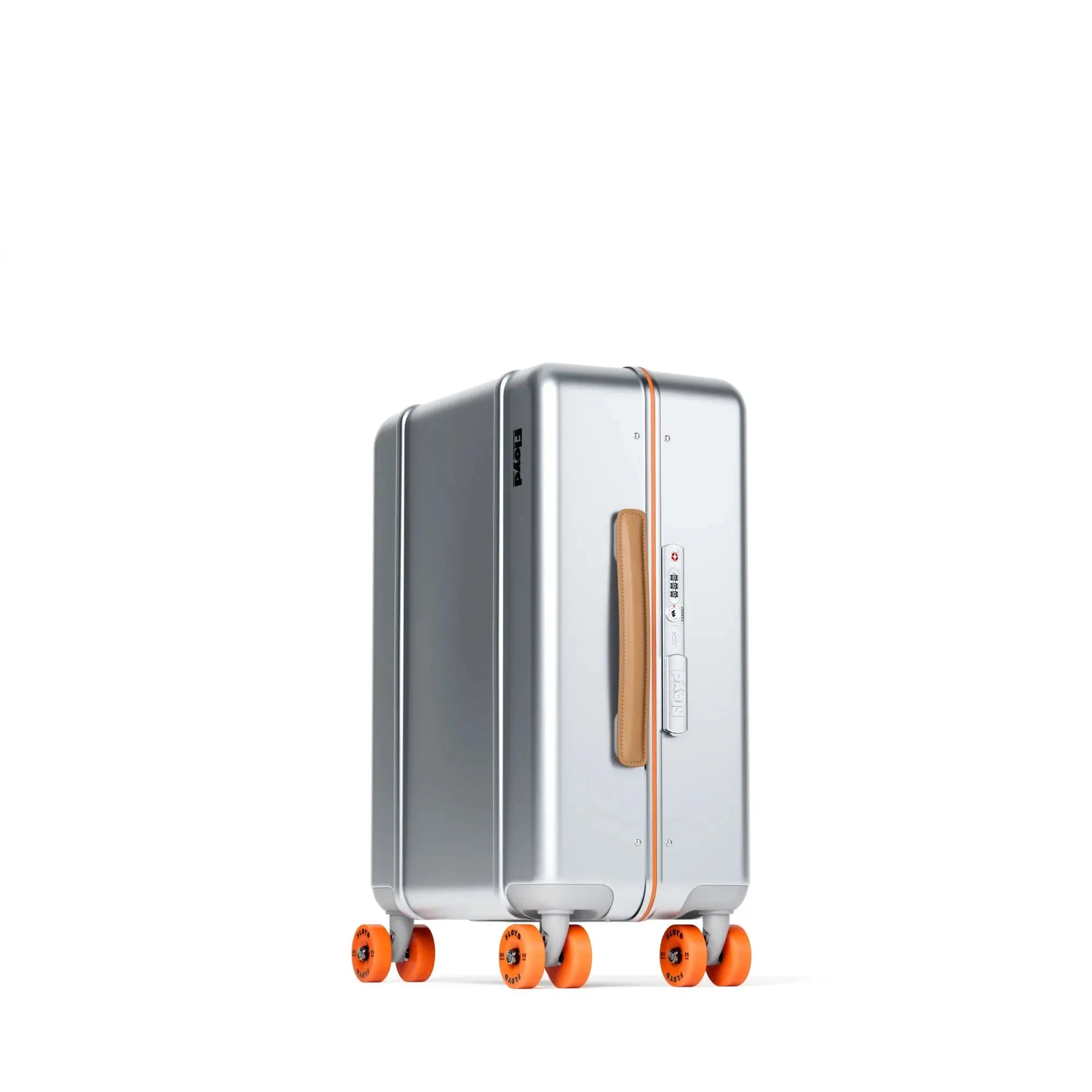 Dreiviertelansicht des Floyd Cabin Aluminum Koffers in Silverglider