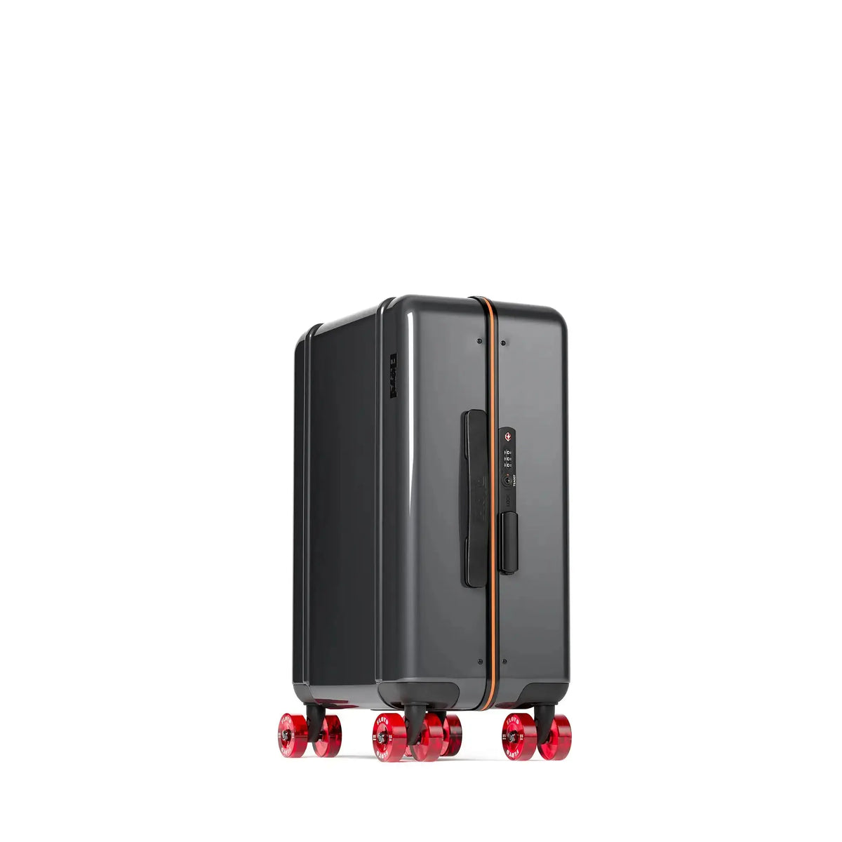 Vue de trois quarts de la valise Floyd Compact en Tarmac Grey