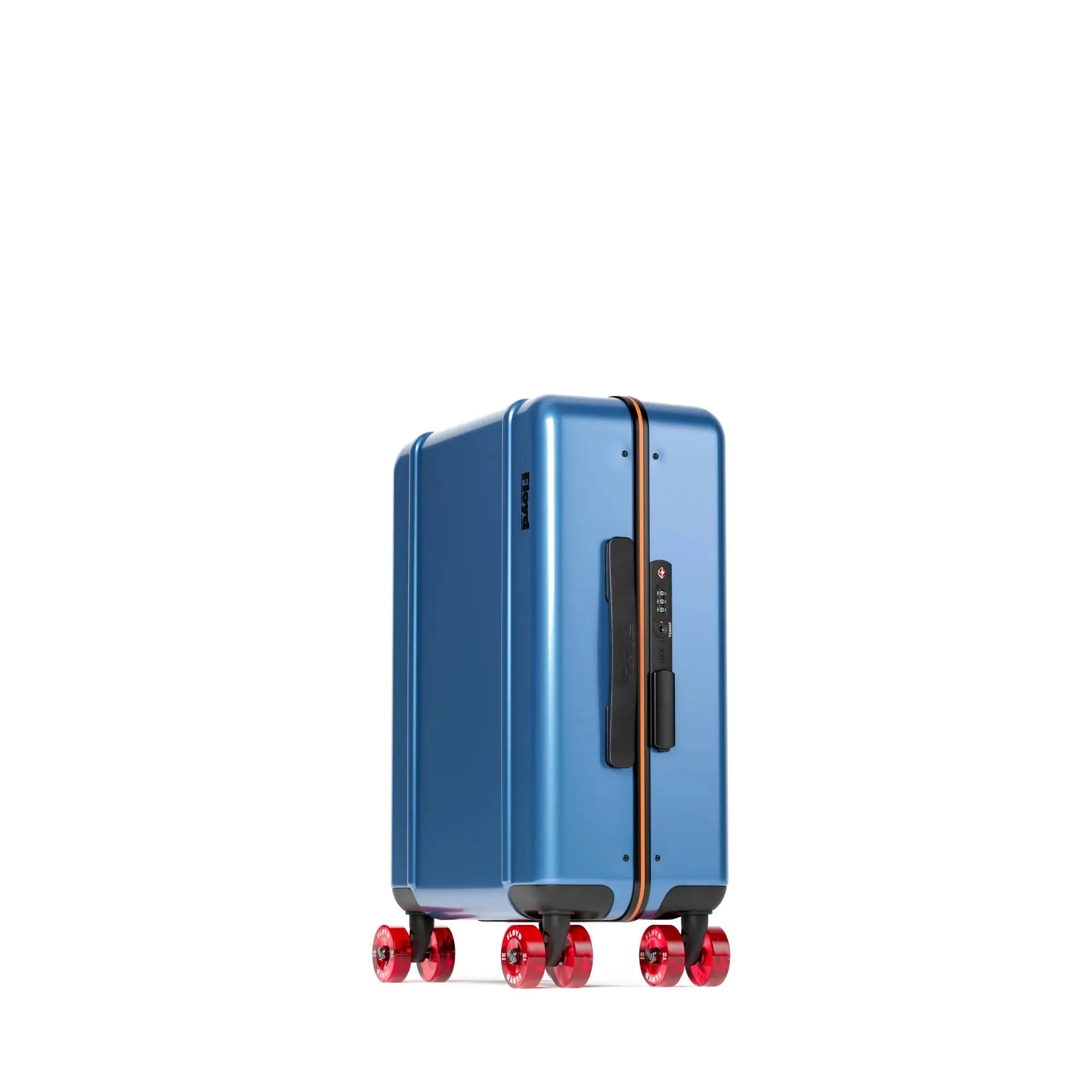 Dreiviertelansicht des Floyd Junior Koffers in Pacific Blue