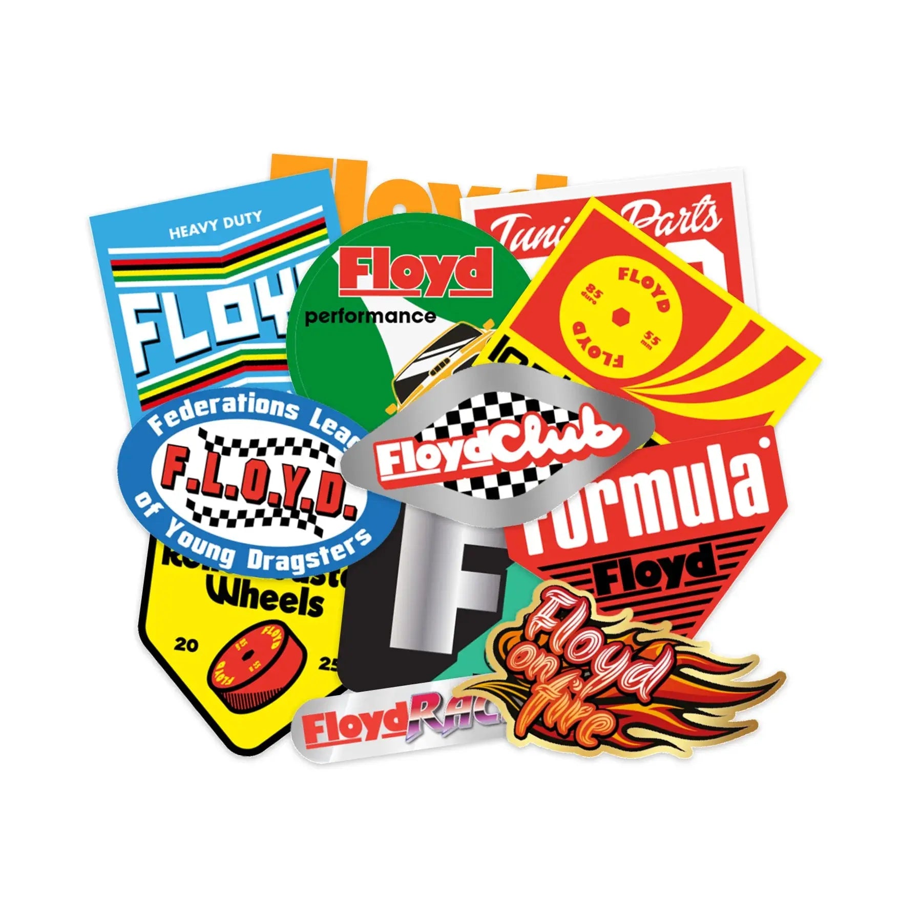 Vollständige Stickerauswahl – Floyd Sticker Set 2025
