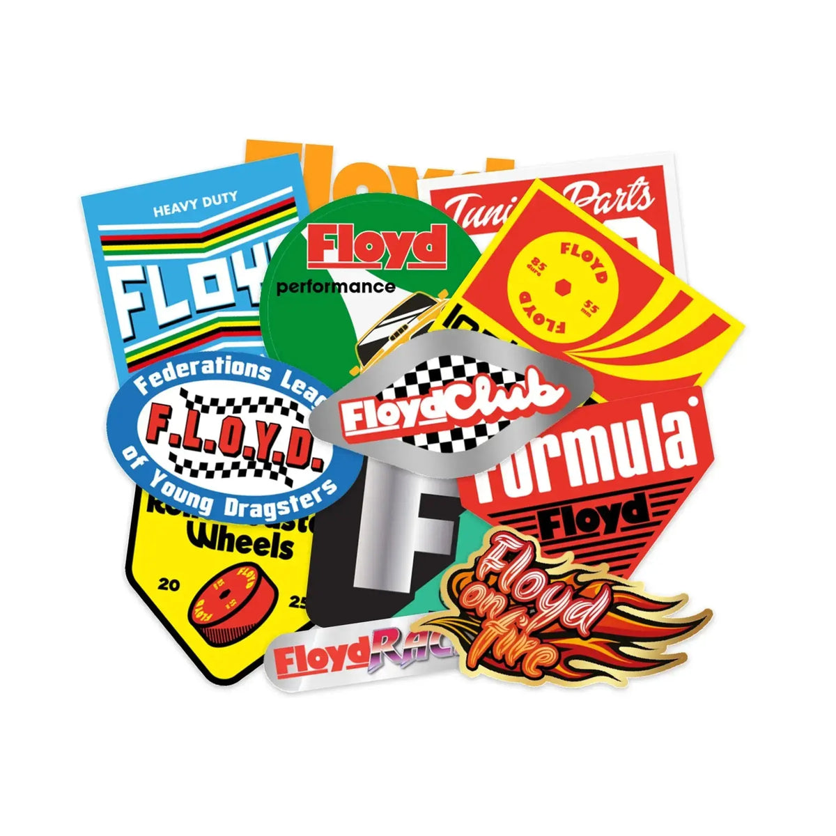 Complete sticker selection – Floyd Sticker Set 2025