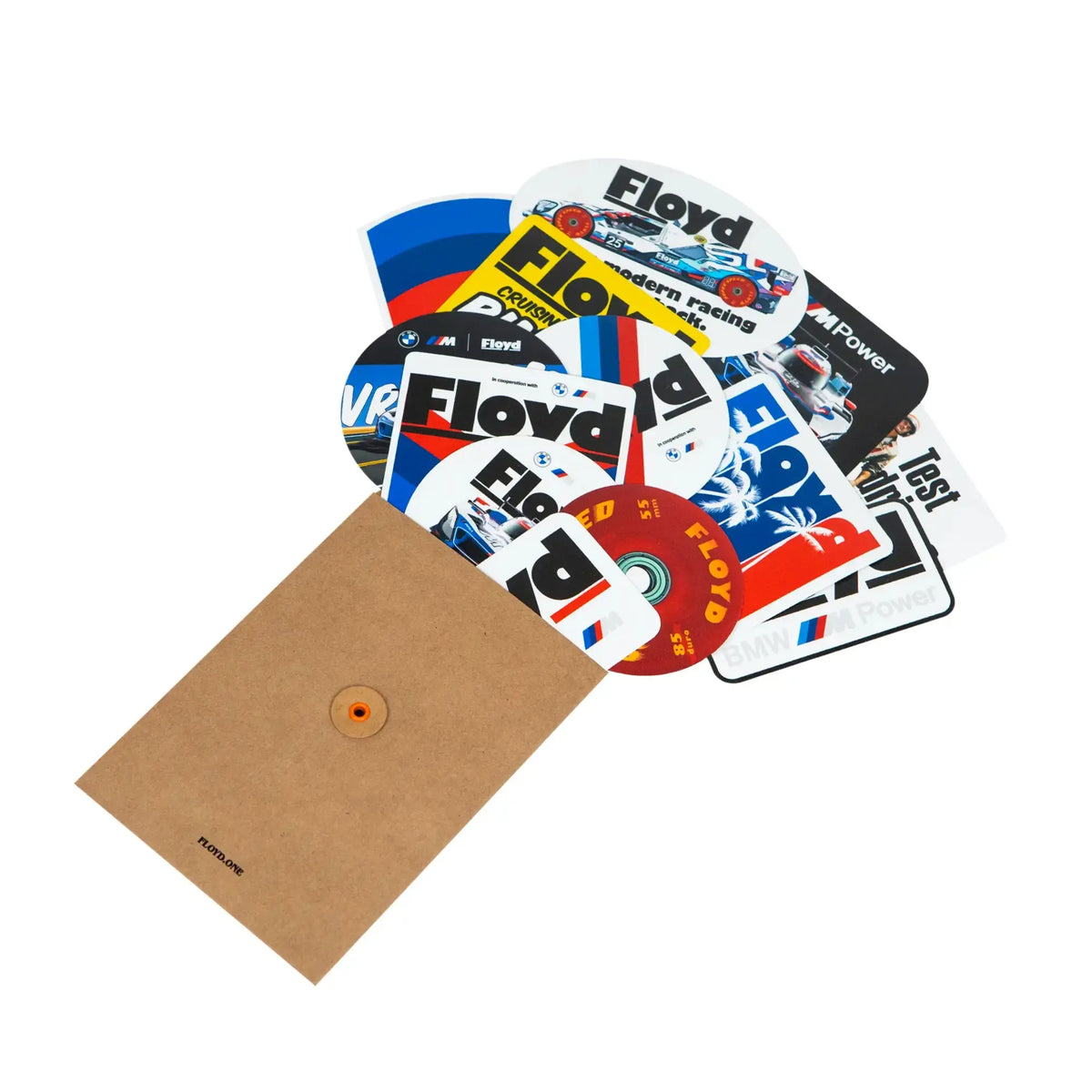 Sticker mit ihrem Umschlag – Sticker Set Floyd x BMW M