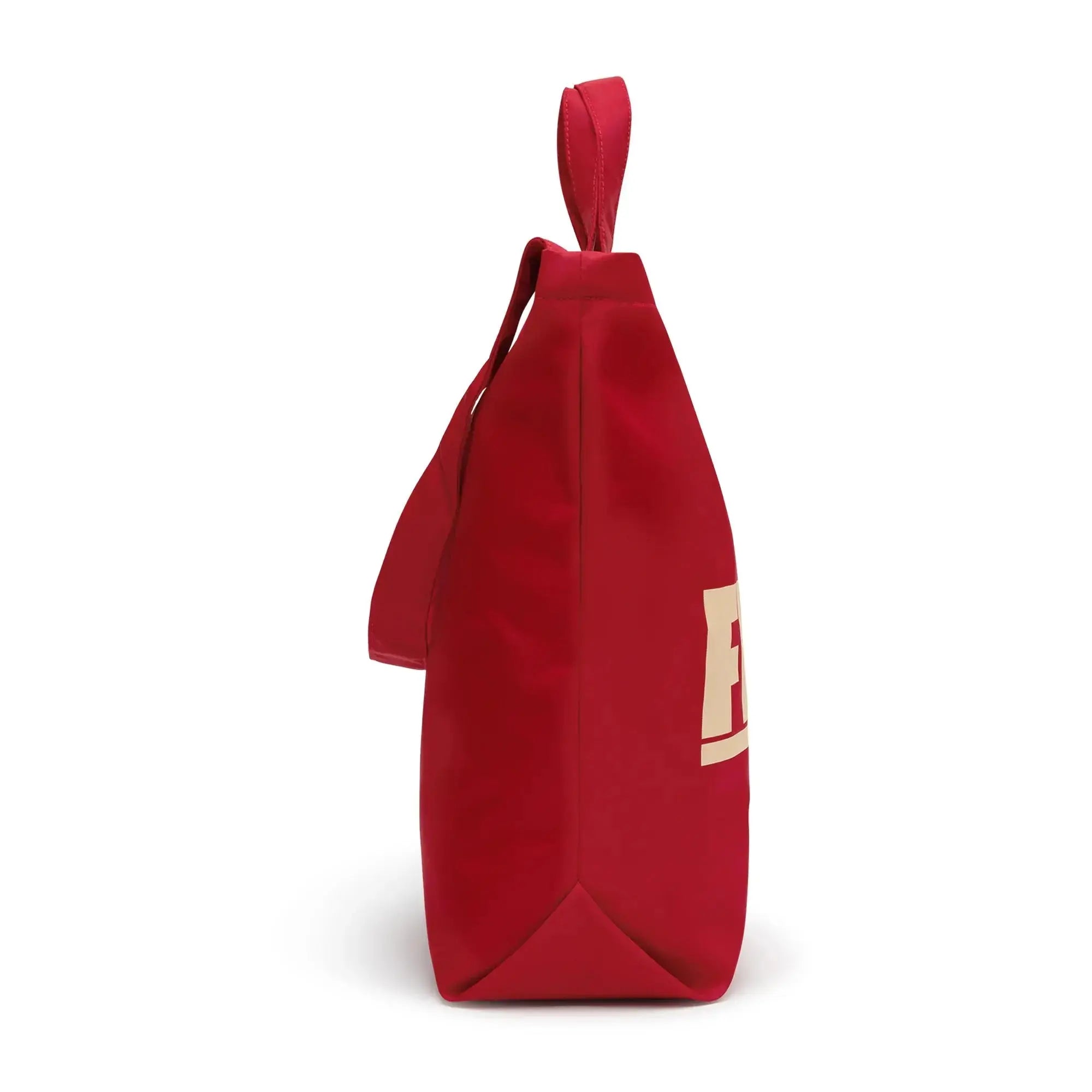 Side view – Floyd Tote Bag in Bahia Red