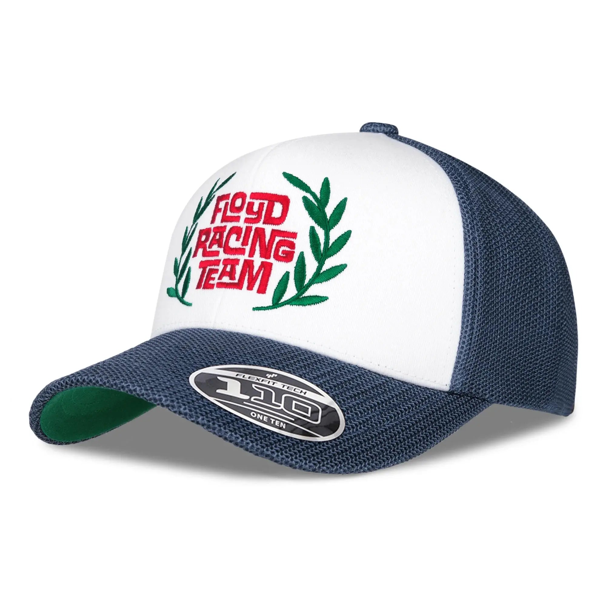 Dreiviertelansicht – Floyd Trucker Cap Racing Team in Super Blue
