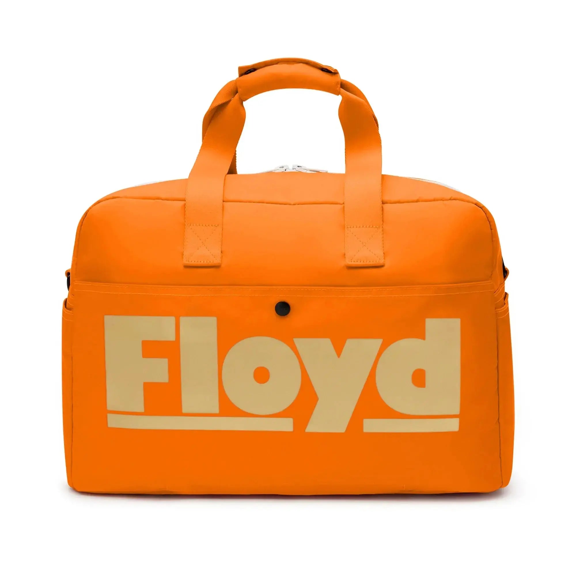 Rear view – Floyd Weekender travel bag in Hot Orange