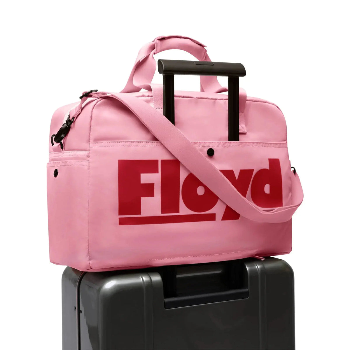 Luggage sleeve – Floyd Weekender travel bag in Sugar Pink