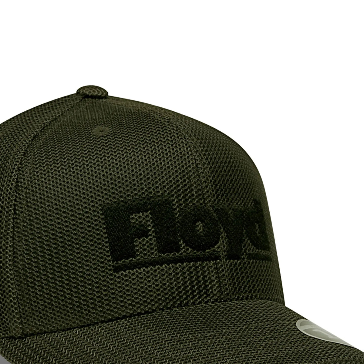 Embroidered Floyd logo detail – Floyd Baseball Cap in Gator Green