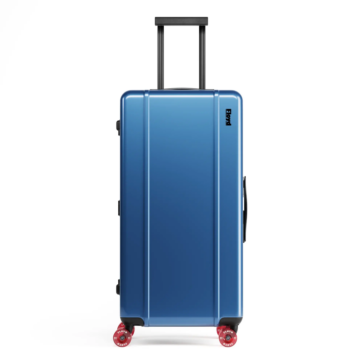 Front view of the Floyd Bold suitcase in Pacific Blue