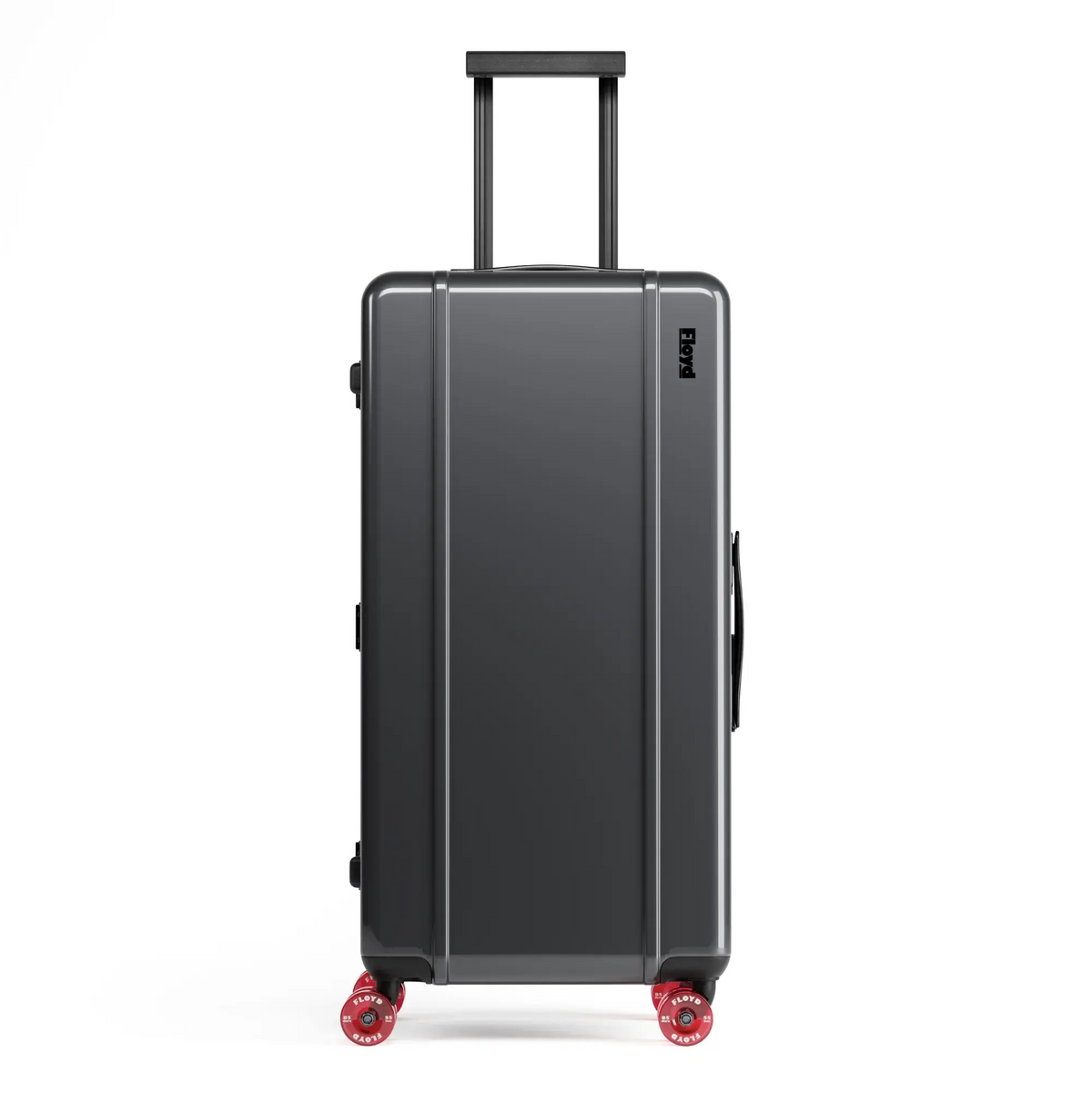 Front view of the Floyd Bold suitcase in Tarmac Grey
