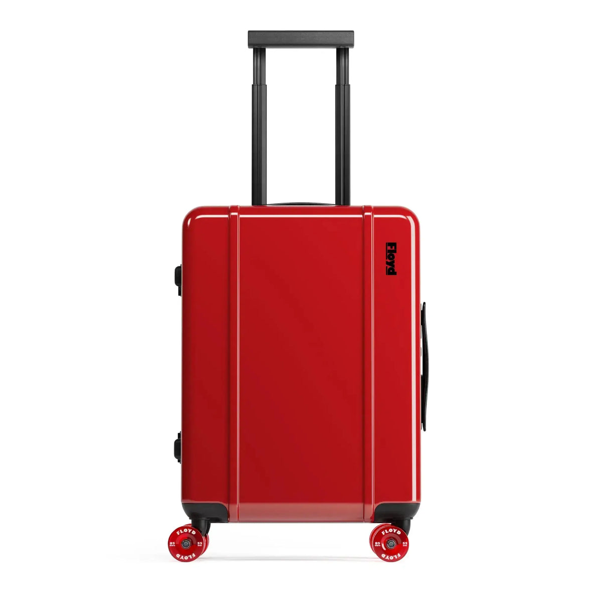 Front view of the Floyd Cabin suitcase in Bahia Red
