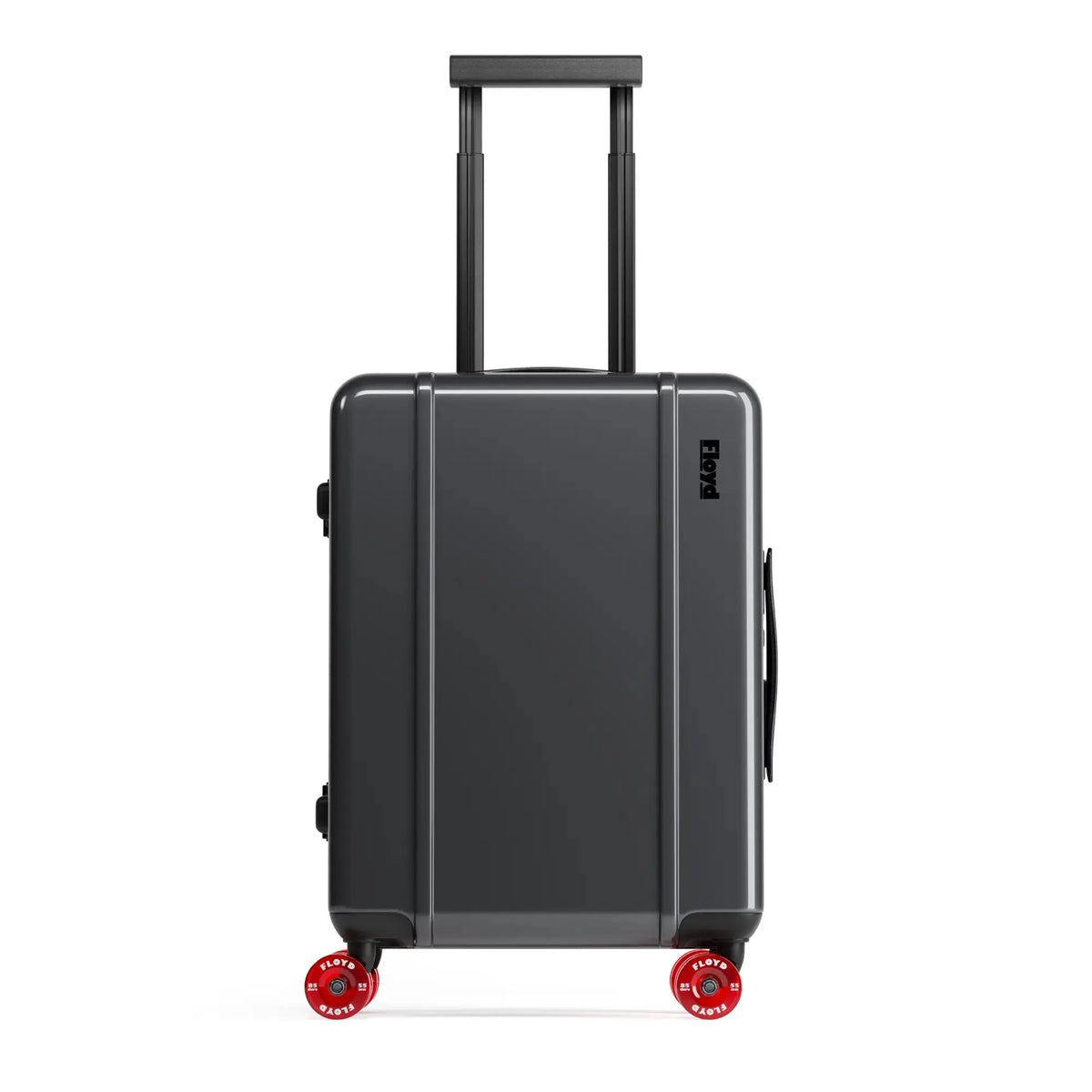 Front view of the Floyd Cabin suitcase in Tarmac Grey