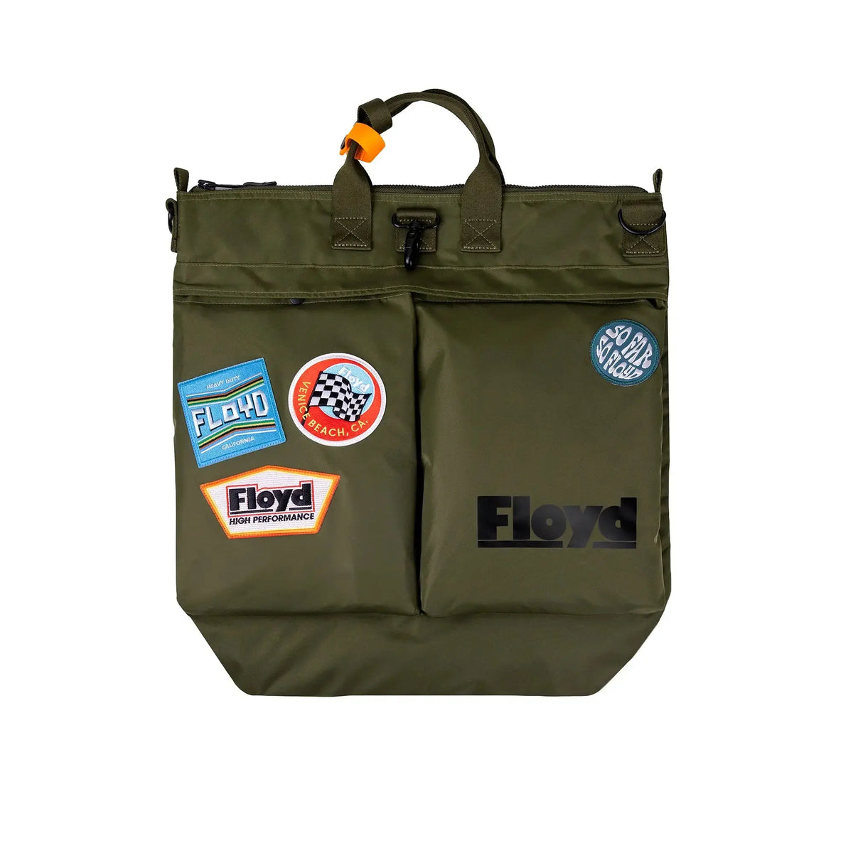 Front view – Floyd Helmet Bag in Gator Green