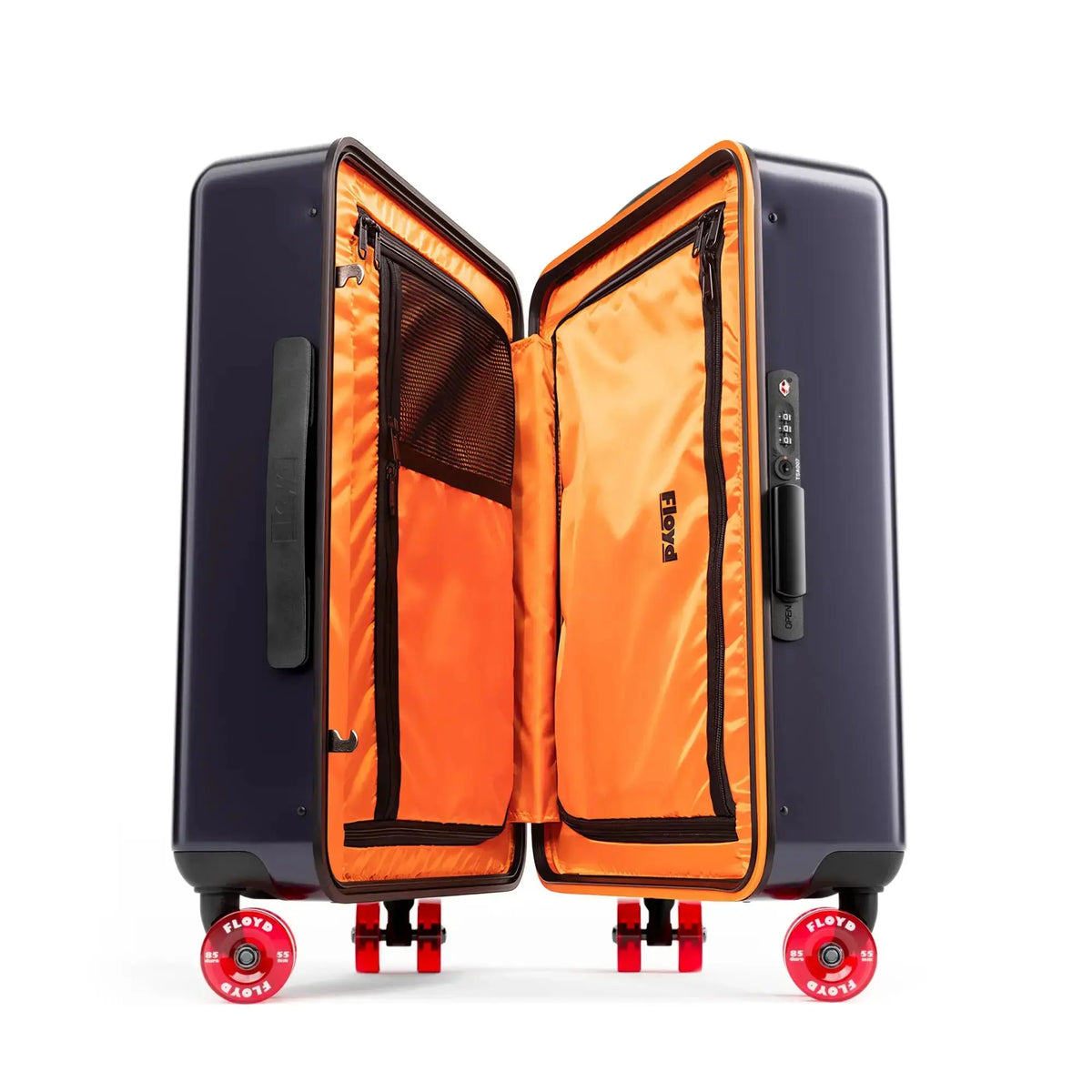Intérieur ouvert de la valise Floyd Compact en Galaxy Night