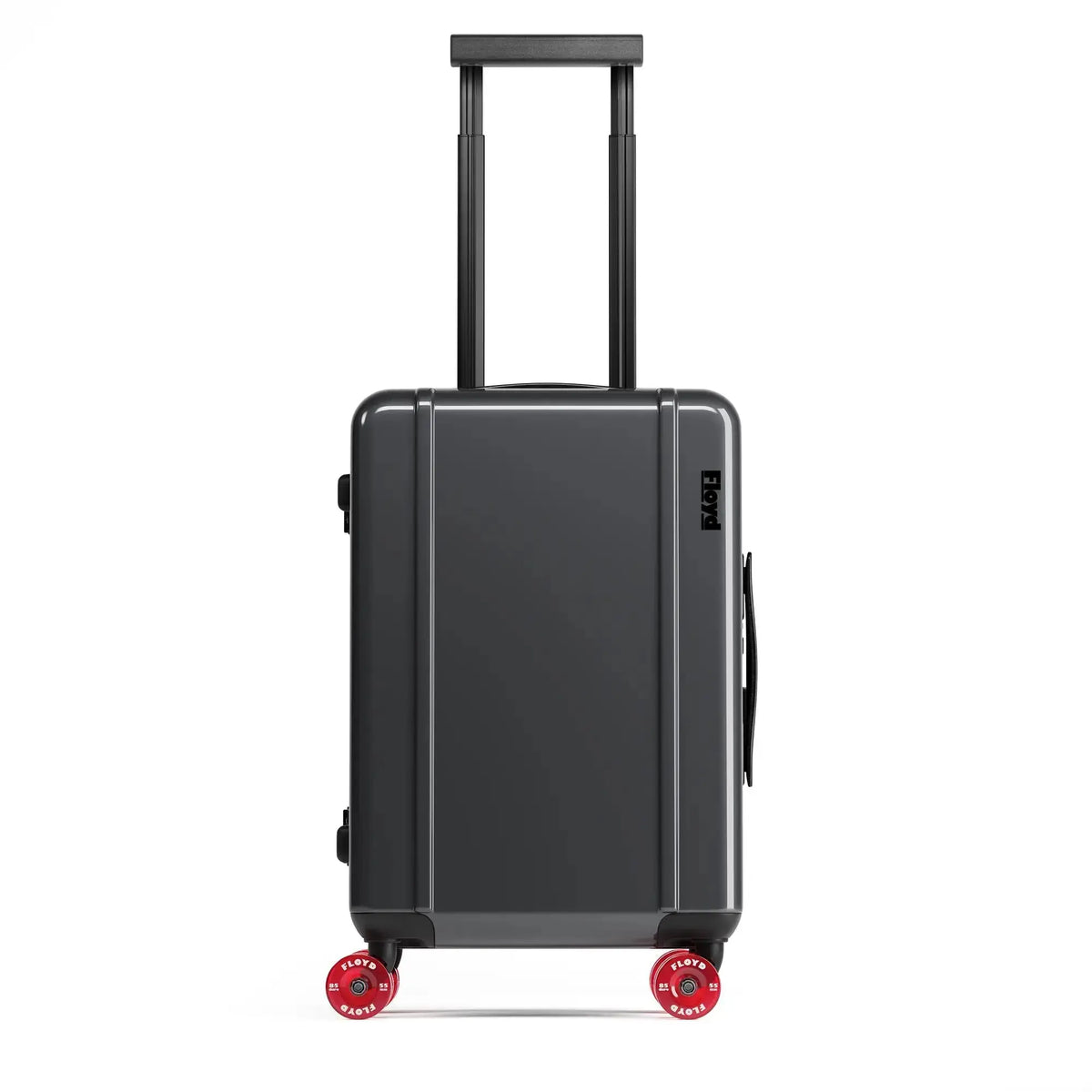 Vue de face de la valise Floyd Compact en Tarmac Grey