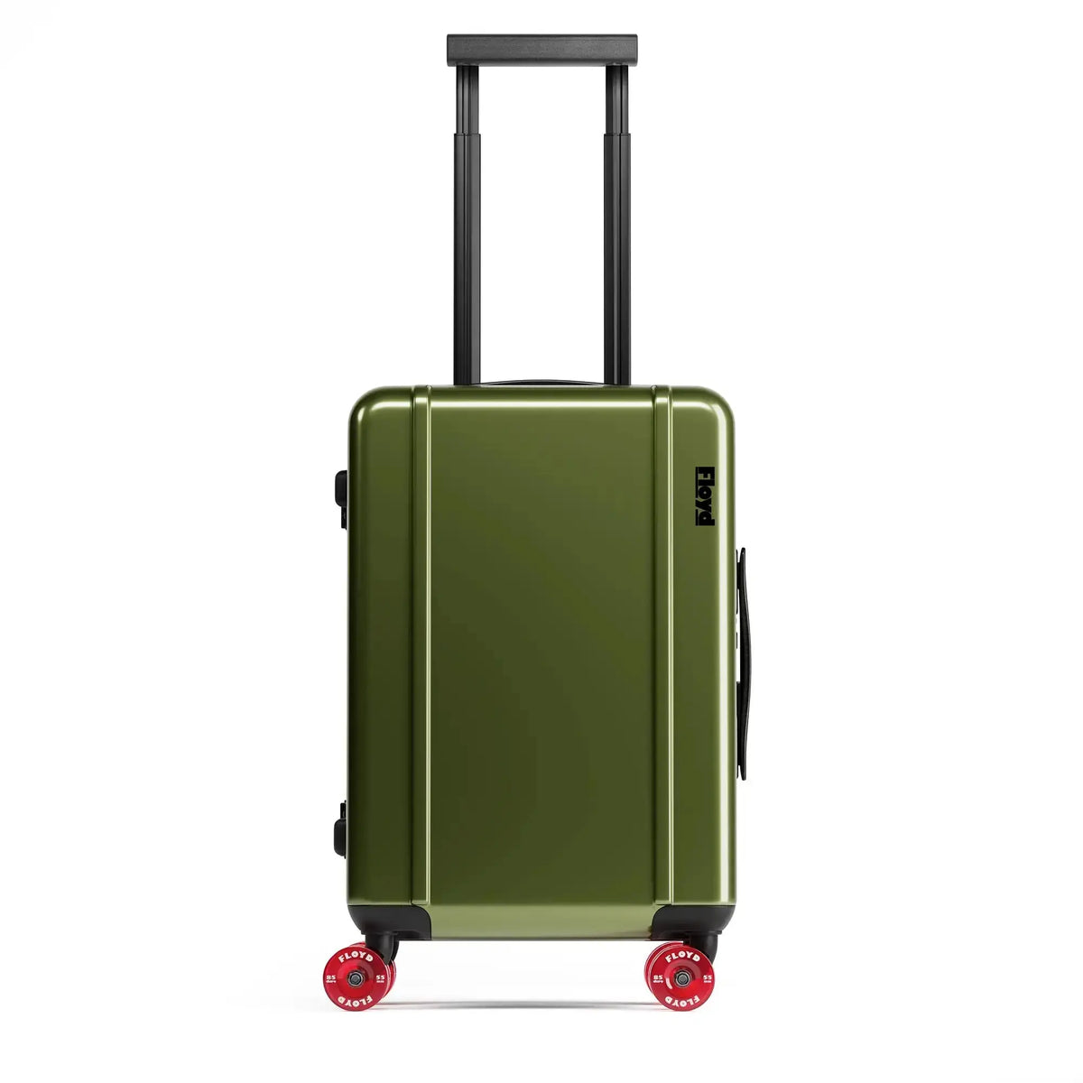 Vue de face de la valise Floyd Compact en Vegas Green