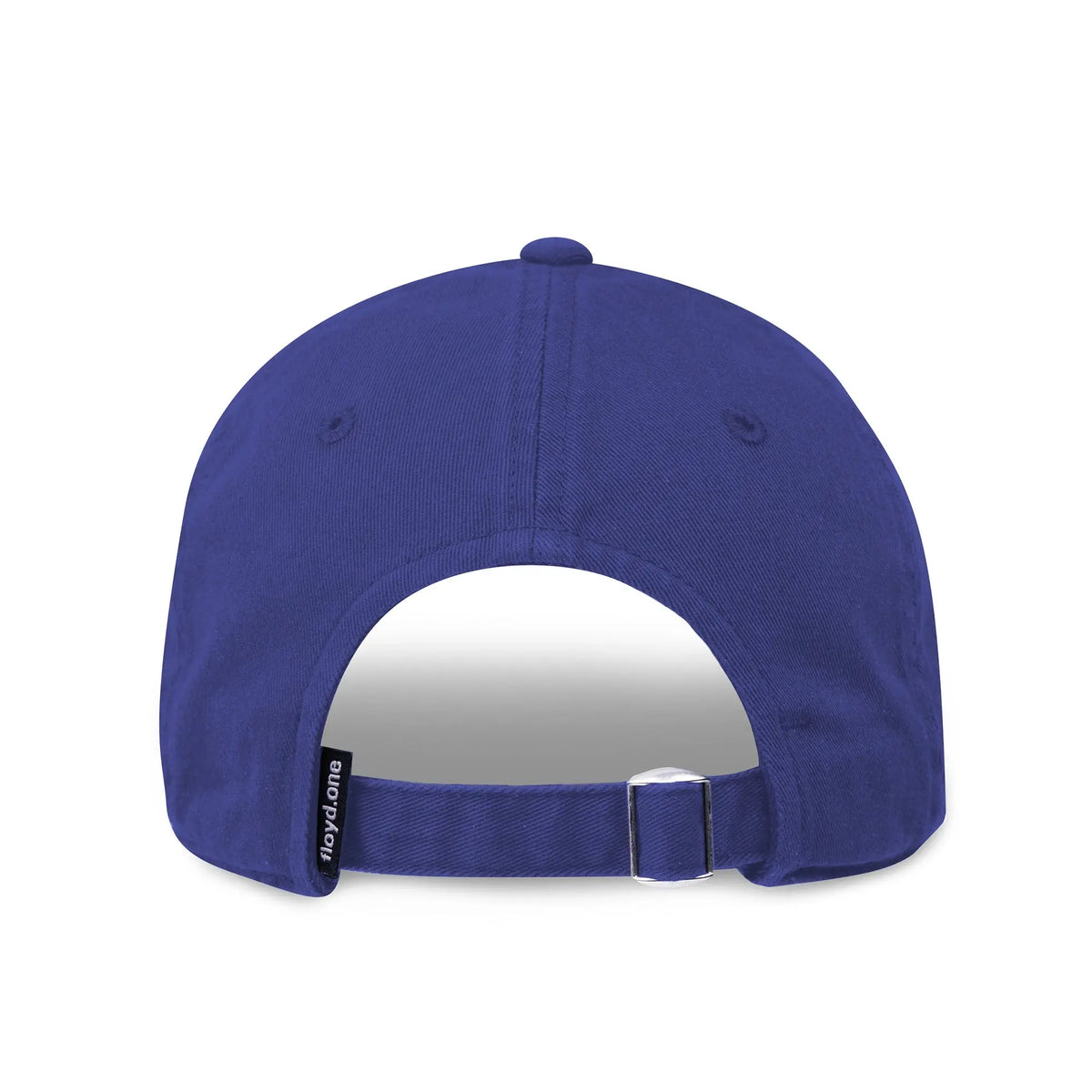 Back view of the Floyd Cotton Cap in Funky Lilac showing the adjustable strap and metal buckle.