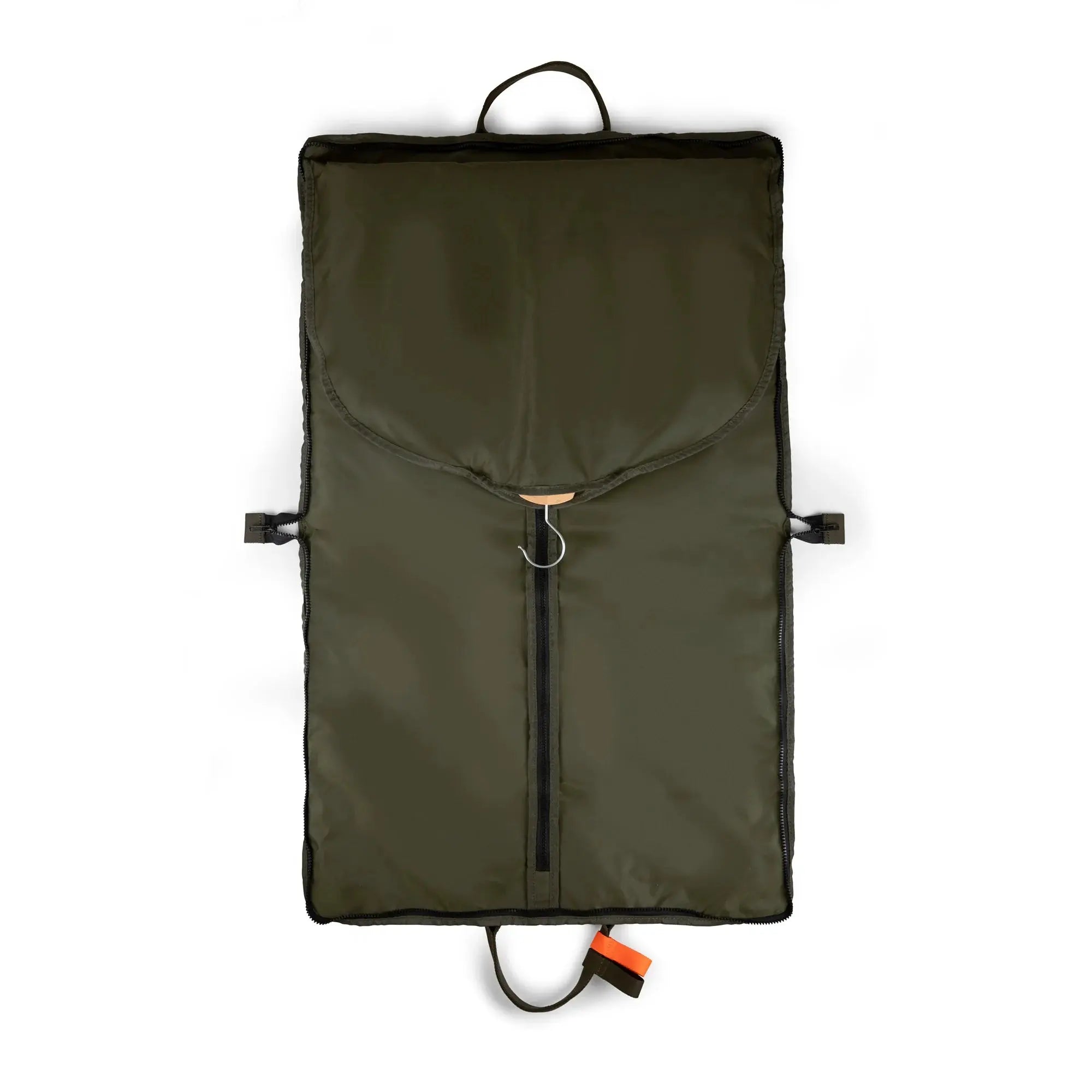 Folded view – Floyd Suit Bag in Gator Green