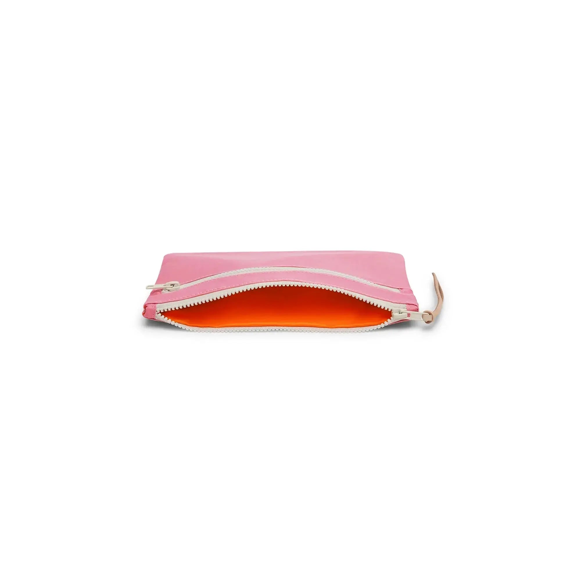 Open zipper and interior – Floyd Travel Pouch in Sugar Pink