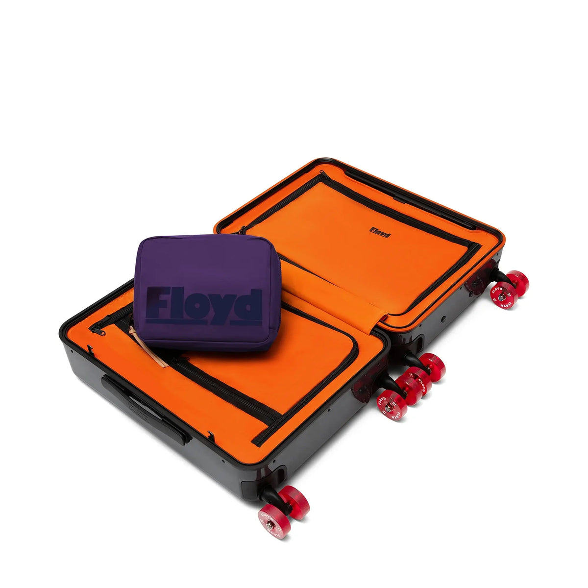 Washkit packed in a Floyd suitcase – Floyd Washkit in Funky Lilac