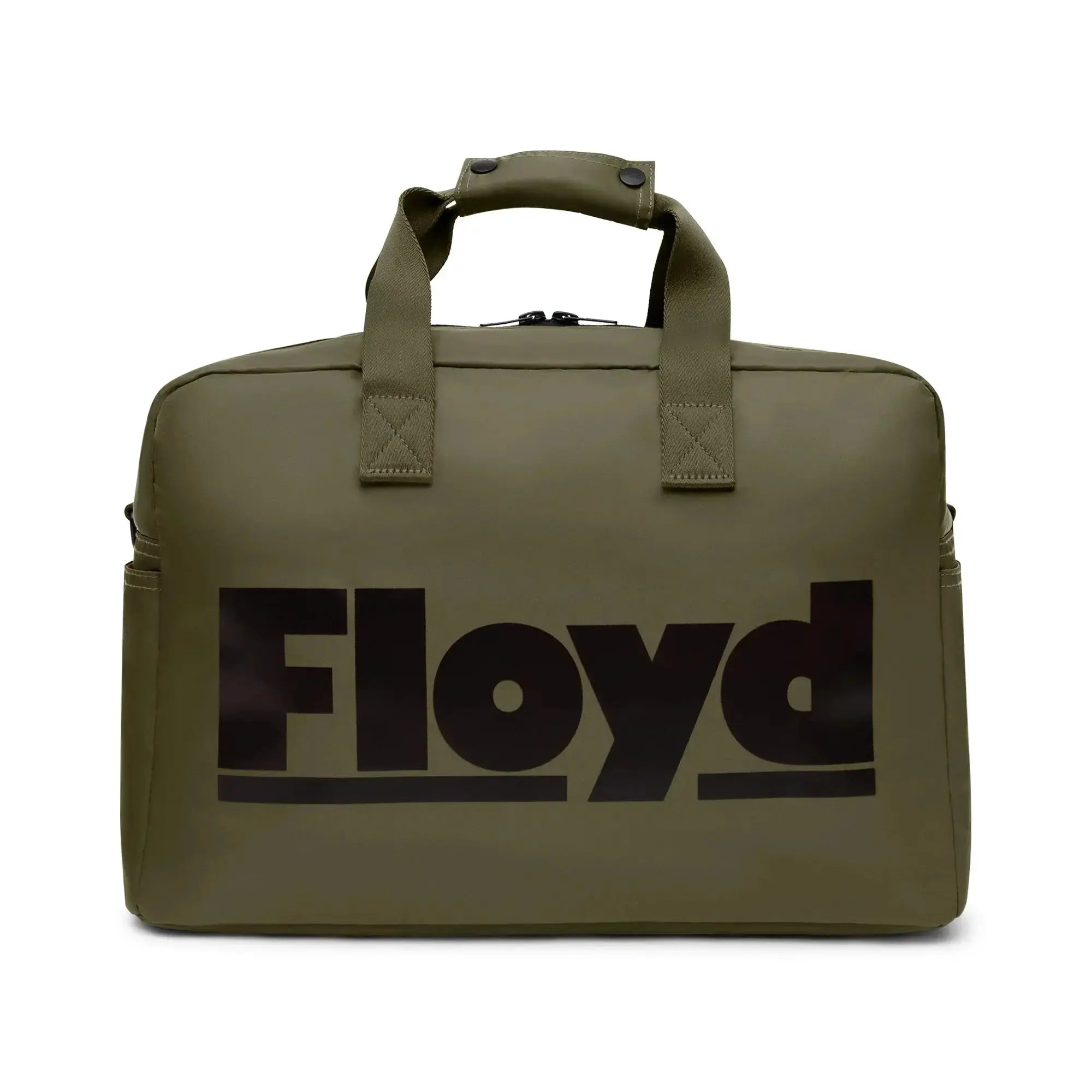 Front view – Floyd Weekender travel bag in Gator Green