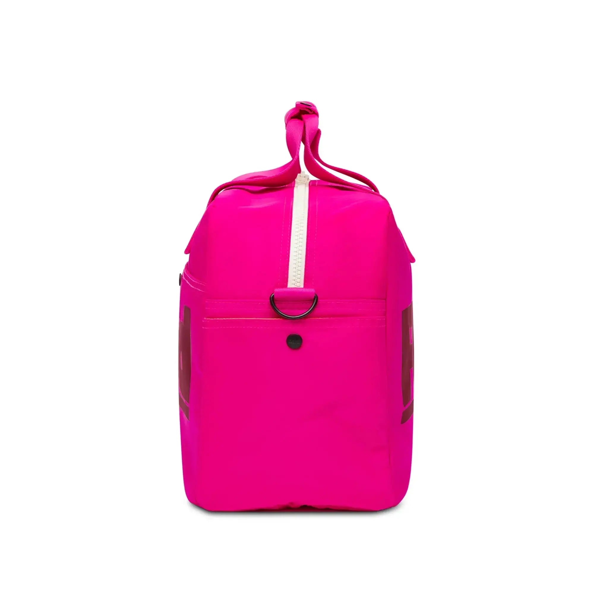Side view – Floyd Weekender travel bag in Hollywood Pink