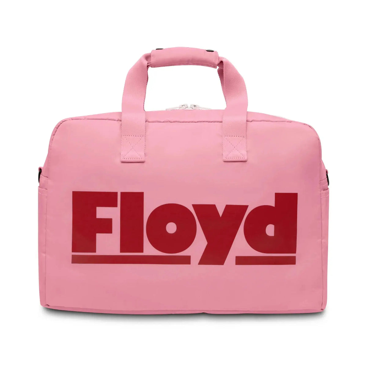 Front view – Floyd Weekender travel bag in Sugar Pink