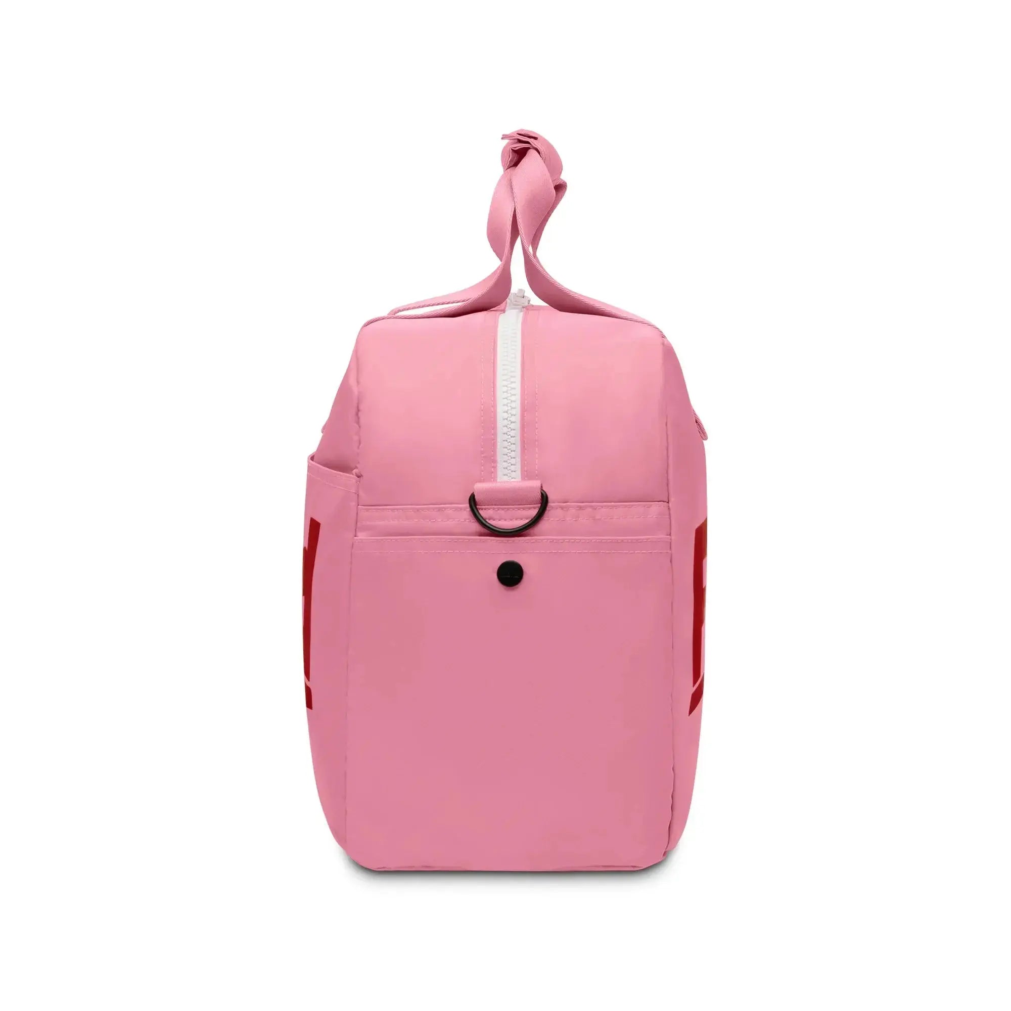 Side view – Floyd Weekender travel bag in Sugar Pink