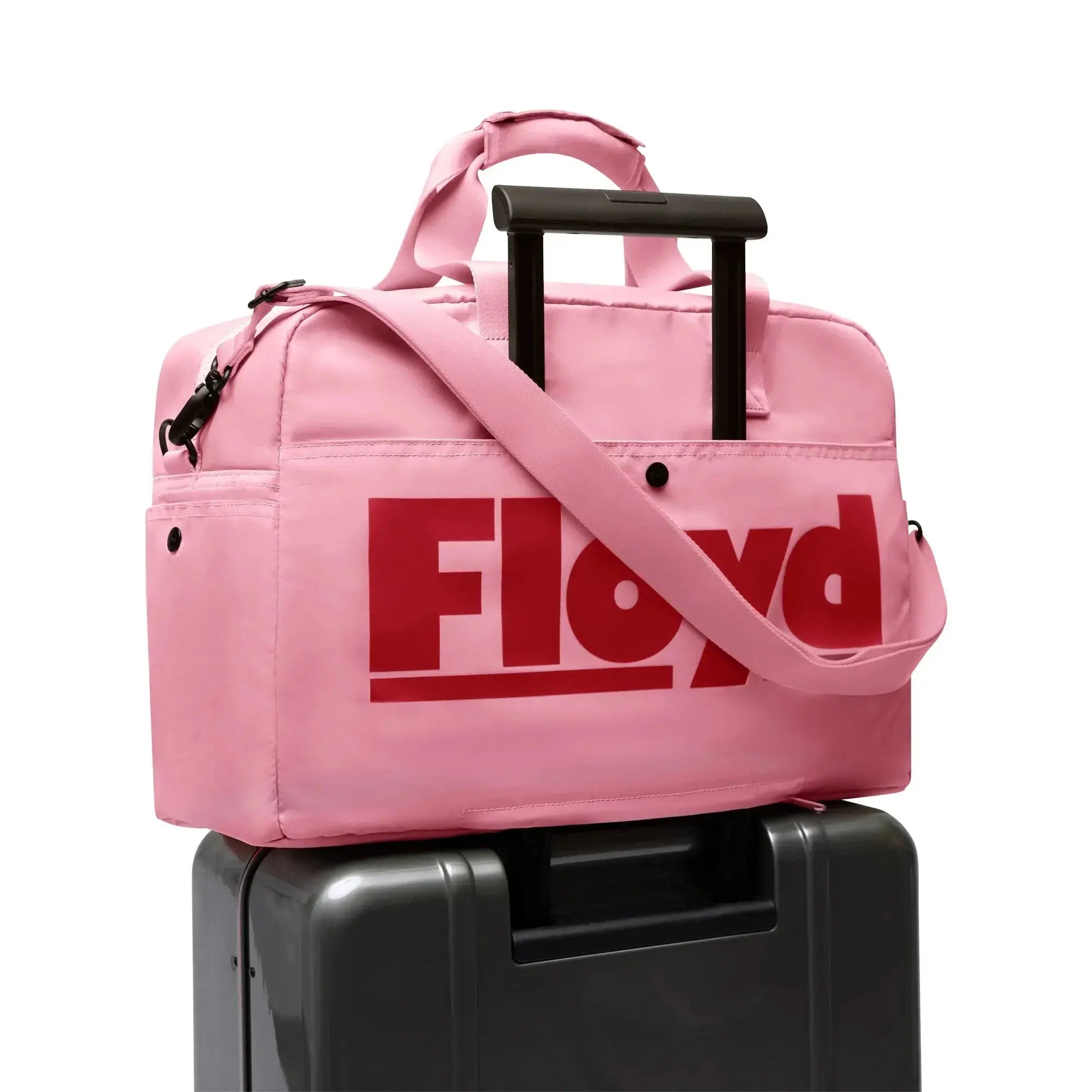 Luggage sleeve – Floyd Weekender travel bag in Sugar Pink