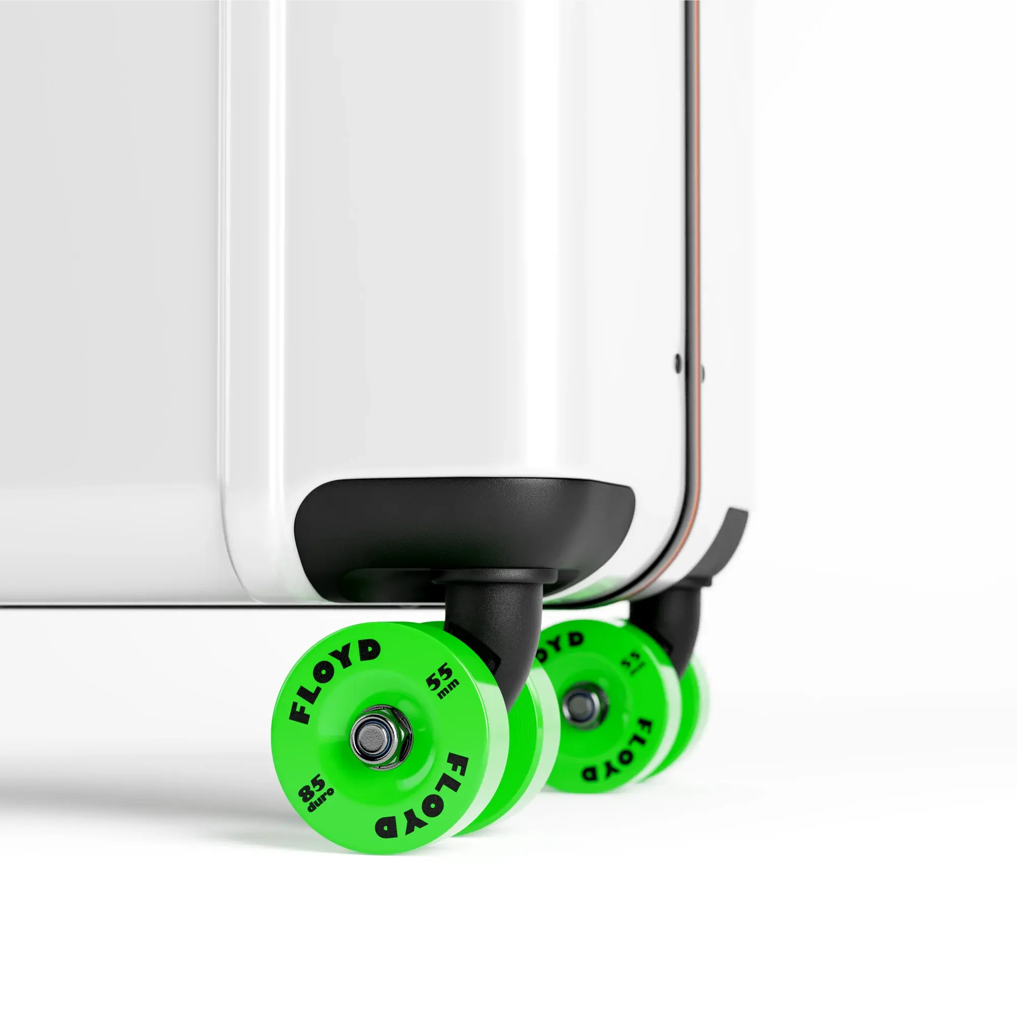 Floyd x Meissen suitcase with Laser Green wheel set