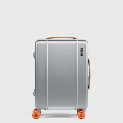 Floyd Cabin Aluminum suitcase rotating in a 360-degree view