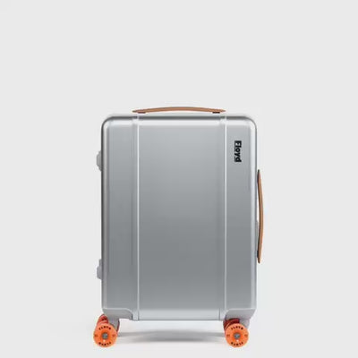 Floyd Cabin Aluminum suitcase rotating in a 360-degree view