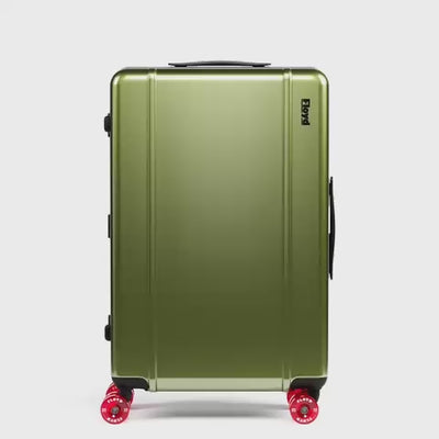 Floyd Check-In suitcase rotating through available colors in a 360-degree view