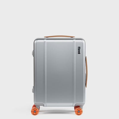 Floyd Cabin Aluminum suitcase rotating in a 360-degree view